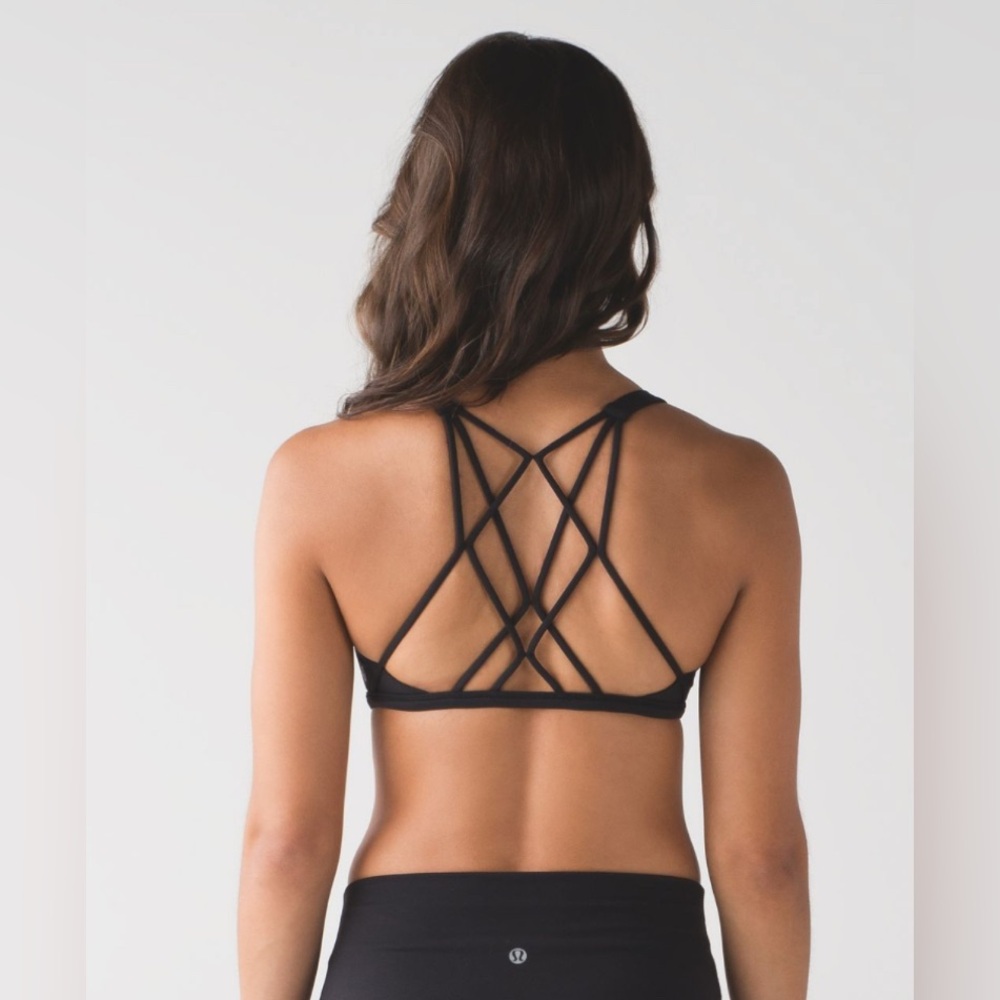 lululemon athletica Black Strappy Sports Bra